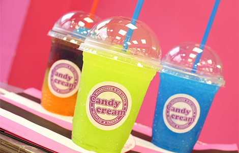 Three colourful takeaway slushes from Candy Cream in Bathgate